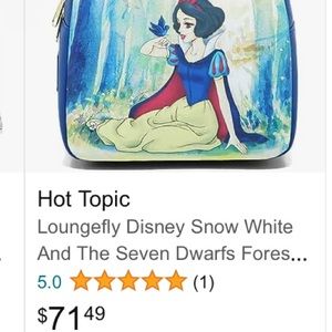 Loungefly snow white disney princess NWOT